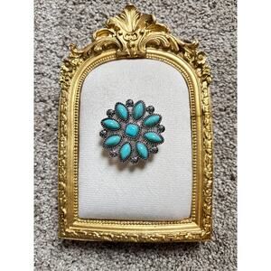Western Turquoise Phone Grip PopSocket Floral Boho Cowgirl Phone Holder NWOT